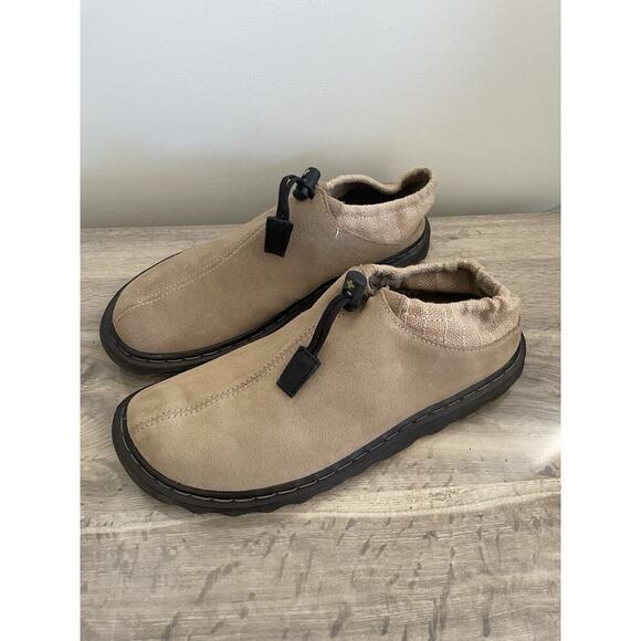 RARE Dr. Martens 8851 Mens size 10 Erica Suede Slip On Loafers Burlap Canvas - Picture 8 of 11